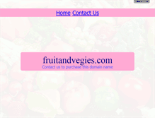 Tablet Screenshot of fruitandvegies.com